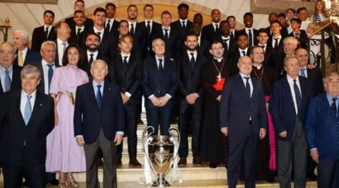 Real Madrid dedica troféu da Champions League à Virgem de Almudena